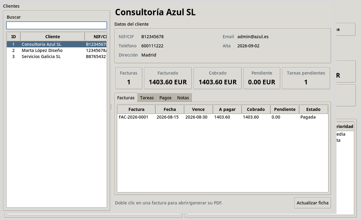 Ficha completa de cliente